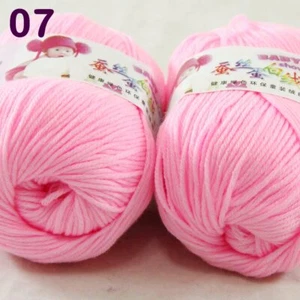 Sale 2 Skeinsx50g Cashmere Silk Wool Children Hand Knit Blankets Crochet Yarn 07 - Picture 1 of 12