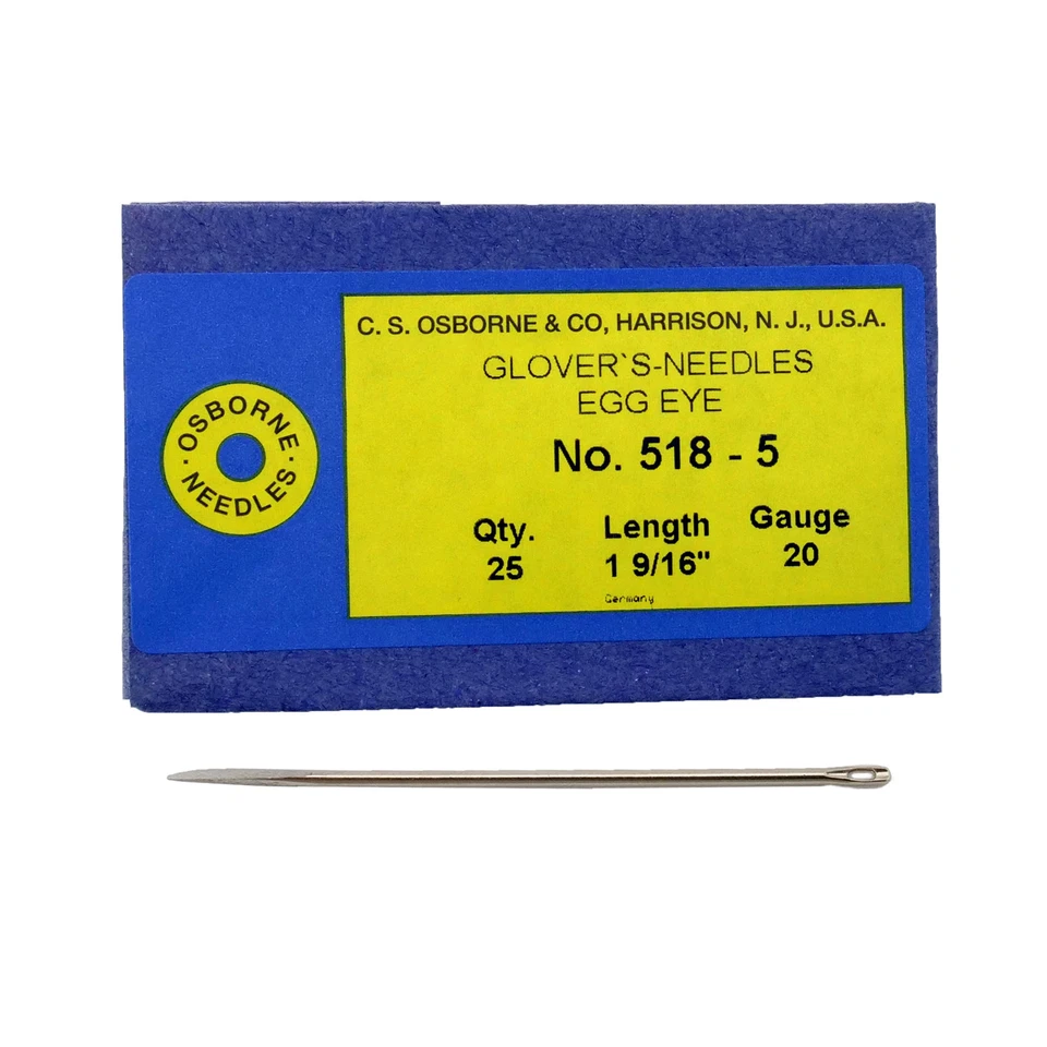 C.S. Osborne Pack Of 25 Glover's Needles #518 (518-5) Size 5 Made In USA - Image 1 of 1