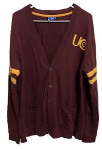 CHARLESTON GOLDEN EAGLES Maroon Varsity Letterman Cardigan Sweater XL Champion - Picture 1 of 15