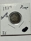 00003955
1837 Capped Bust Silver Dime Xf Details Low Mintage 359,500