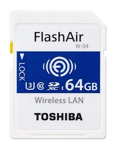 TOSHIBA Wireless LAN SDXC Memory Card 64GB Class10 UHS-1Flash Air SD-UWA064G - Image 1 of 1
