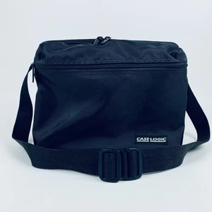 Vintage Case Logic 30 CD DJ Padded Carry Storage Case w Strap Front Pocket Black - Picture 1 of 18