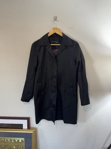 Vintage Kenneth Cole New York Black Trench Coat, Women’s Sz Small - Picture 1 of 6