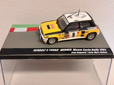 1:43 UNIVERSAL HOBBIES EAGLE RACE RENAULT 5 TURBO #9 GANADOR MONTE CARLO 1981 Foto 1 de 4