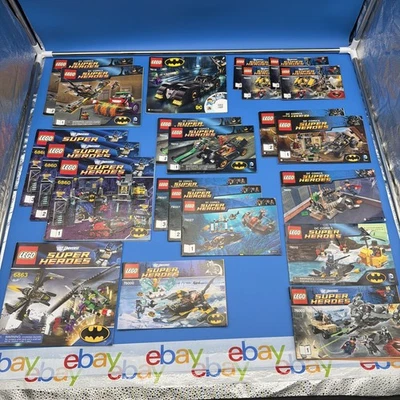 Lot of 22 LEGO Instruction Manuals Only ~ DC Universe Super Heros 6860 76013 - Image 1 of 4
