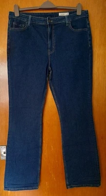Marks & Spencer Slim Bootcut Jeans Medium Wash Size 18L - Image 1 of 4