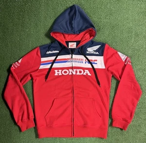 Motocross Troy Lee Designs HRC Honda RACING Full Zip Jacket Sweater Hoodie Sz M - Picture 1 of 18