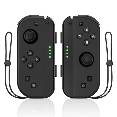 For Nintendo Switch Joy con Game Controller Black Wireless Gamepad 1Pair - Image 1 of 2