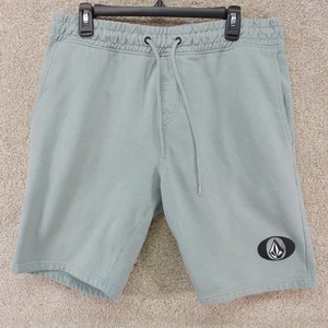 Volcom Men’s Shorts Size XL Gray Drawstring Fleece Style Minor Tear Good Conditi - Picture 1 of 13