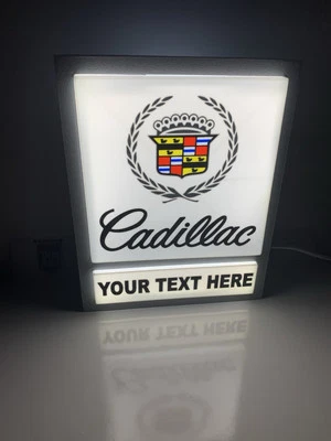 Réplica de letrero de concesionario Cadillac. ¡Personalizable! Foto 1 de 2