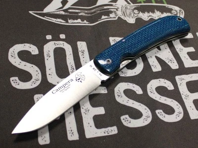 J&V Forester Messer Campera Turquesa Zweihandmesser 14C28N Stahl Micarta