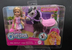 Barbie Chelsea Puppe & Pony Set mit buntem Zubehör Kinder 3+ helle Spielzeit - Bild 1 von 7