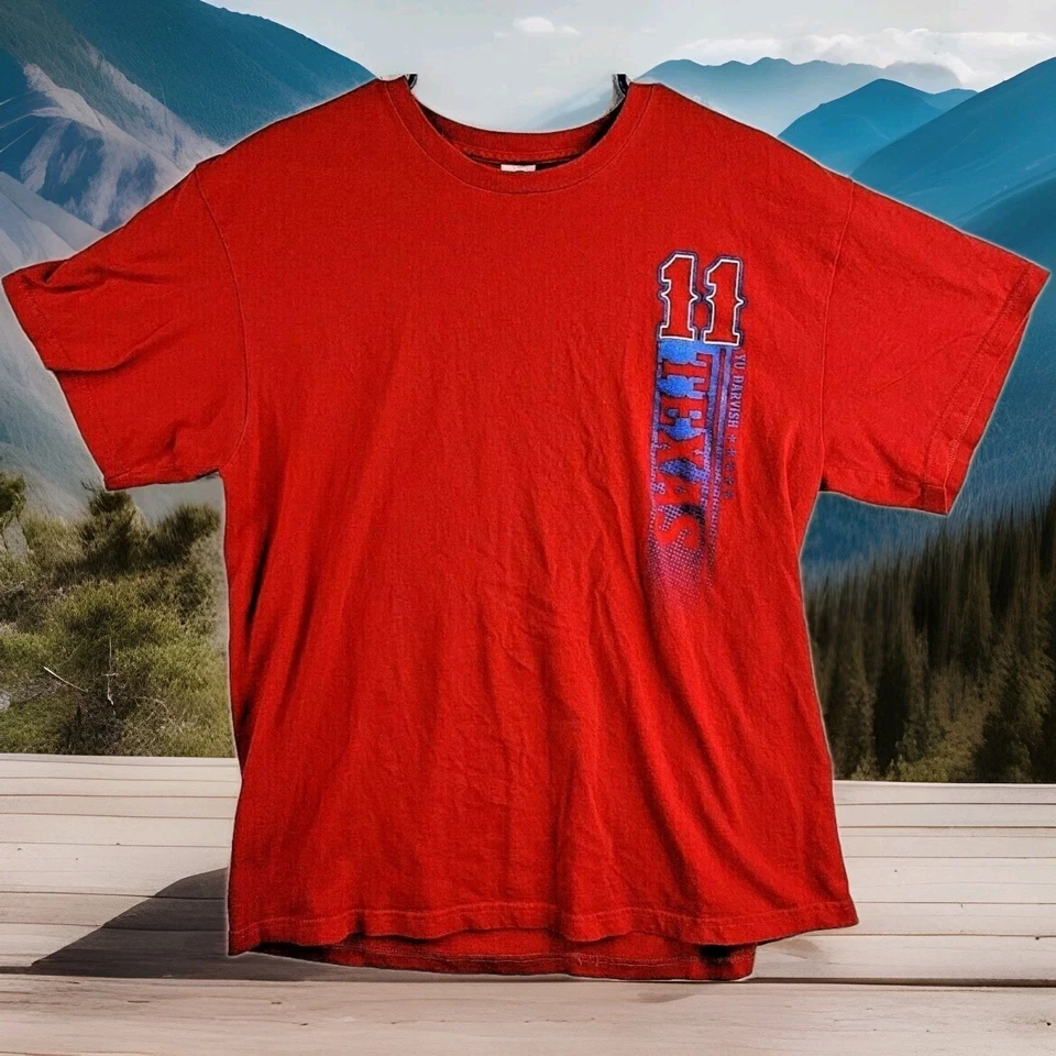 Camiseta De Colección 2012 Texas Rangers 11 Yu Darvish Gráfica Para Hombre XL Foto 1 de 4