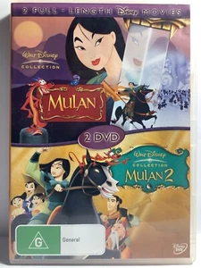 Mulan & Mulan 2 (DVD, 1998 & 2004) Mulan 2 Movie Collection - Region 4 - Picture 1 of 4