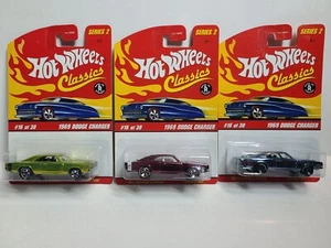 HOT WHEELS CLASSICS SERIES 2 1969 DODGE CHARGERS NIB - Picture 1 of 3