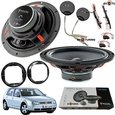 Kit 4 Casse Altoparlanti FOCAL ISU 200 mm Anteriori 20 cm per VW Golf IV 4 - Immagine 1 di 4
