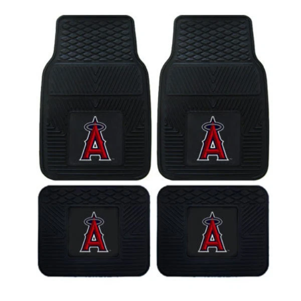 New MLB Los Angeles Angels Front Back Rubber Heavy duty All Weather Floor Mats - Image 1 of 1
