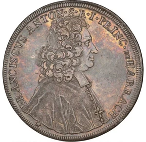 Salzburg Austria, 1712 Franz Anton Thaler, NGC AU 53 Magnificent Lilac Toning ! - Picture 1 of 7