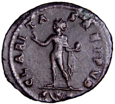 EXTREMELY RARE Constantine II. 337-340. Æ follis SOL Crescent Star Roman Coin