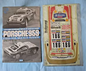 UNUSED 1/12 Tamiya Porsche 959 Sticker + USED Building Manual - Picture 1 of 21