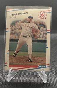 Fleer Roger Clemens #349 Boston Red Sox 1988 - Foto 1 di 2