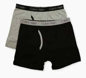 Calvin Klein L113526 2-Pack Cotton Stretch Logo Boxer Briefs Boy’s Size XL - Picture 1 of 1