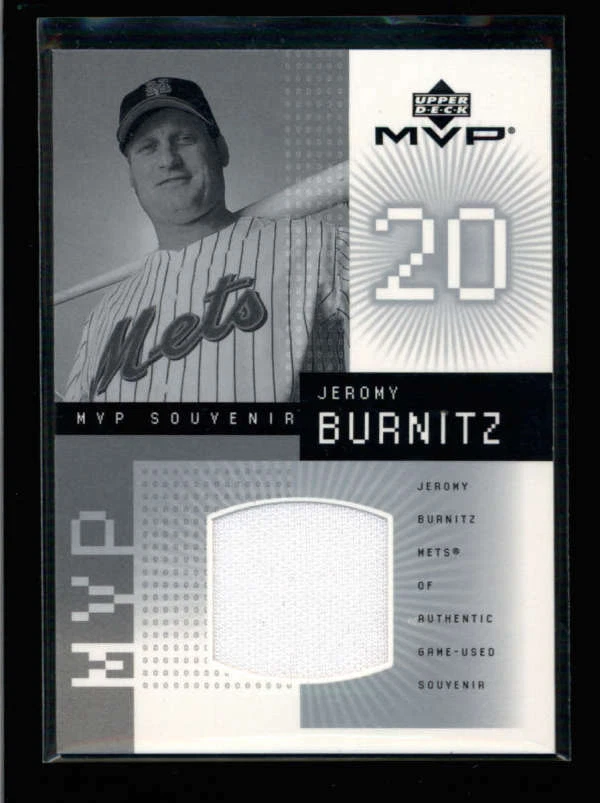 Jeromy Burnitz 2002 cubierta superior MVP juego usado camiseta usada ah5845 Foto 1 de 1