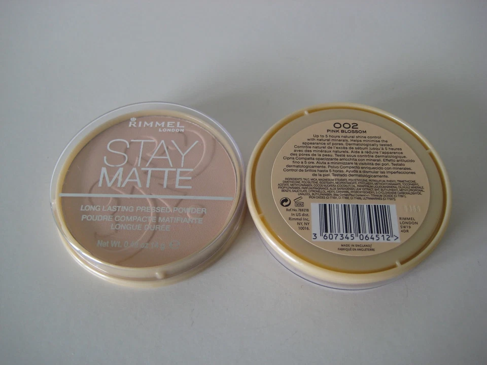 Rimmel Stay matt pressende Puder Pink Bolssom 002