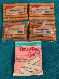 Annie ~ Cold Wave Rods - 3/4" Orange Plastic Swing Arm PERM Curlers *LOT of 48