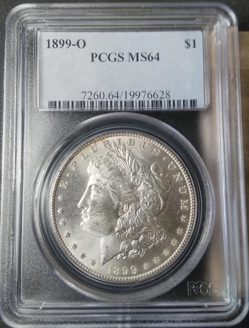 1899-O SILVER MORGAN DOLLAR PCGS NEAR GEM BU MS64 CLEAR & BRIGHT HIGHEST GRADES Cover