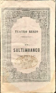 Dramma Lirico in tre atti Il Saltimbanco - Teatro Regio Torino 1858/59 - Bild 1 von 2