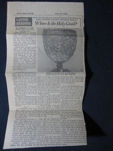 Holy Grail [News Clipping] Pottstown Mercury April 15 1965 - Picture 1 of 2