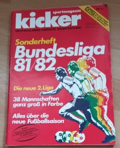 kicker sonderheft bundesliga 1981/1982, ohne Stecktabelle, sehr gut erhalten - Bild 1 von 1