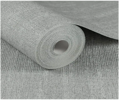 Рулон влагостойких виниловых обоев Graham & Brown серый и серебристый - Изображение 1 из 2