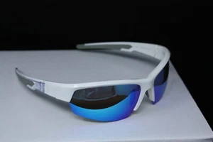 Hornz White Frame/Blue Lens Sunglasses Unisex Polarized UV400 - Picture 1 of 9