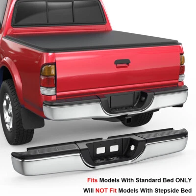 Chrome Rear Step Bumper Assembly For 2000-2006 Toyota Tundra w/ Standard Bed Foto 1 de 4