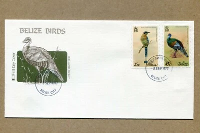 BELIZE. POSTAGE STAMPS. First Day Cover BIRDS Series  09- 03-1977 FDC - Image 1 of 2