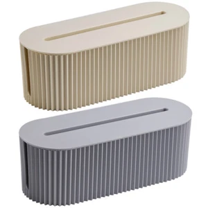 Cable Management Box Cable Tidy Box with Lid Surge Protectors for Home Office - Photo 1/18