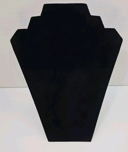 Velvet Black Jewelry Necklace Display Easel Stand Storage 12.5"x8.5" Lot of 6 - Bild 1 von 10