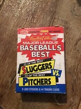 1986 Fleer Baseball's Best Sluggers vs Pitchers 44 Card Complete Boxed Set Rose