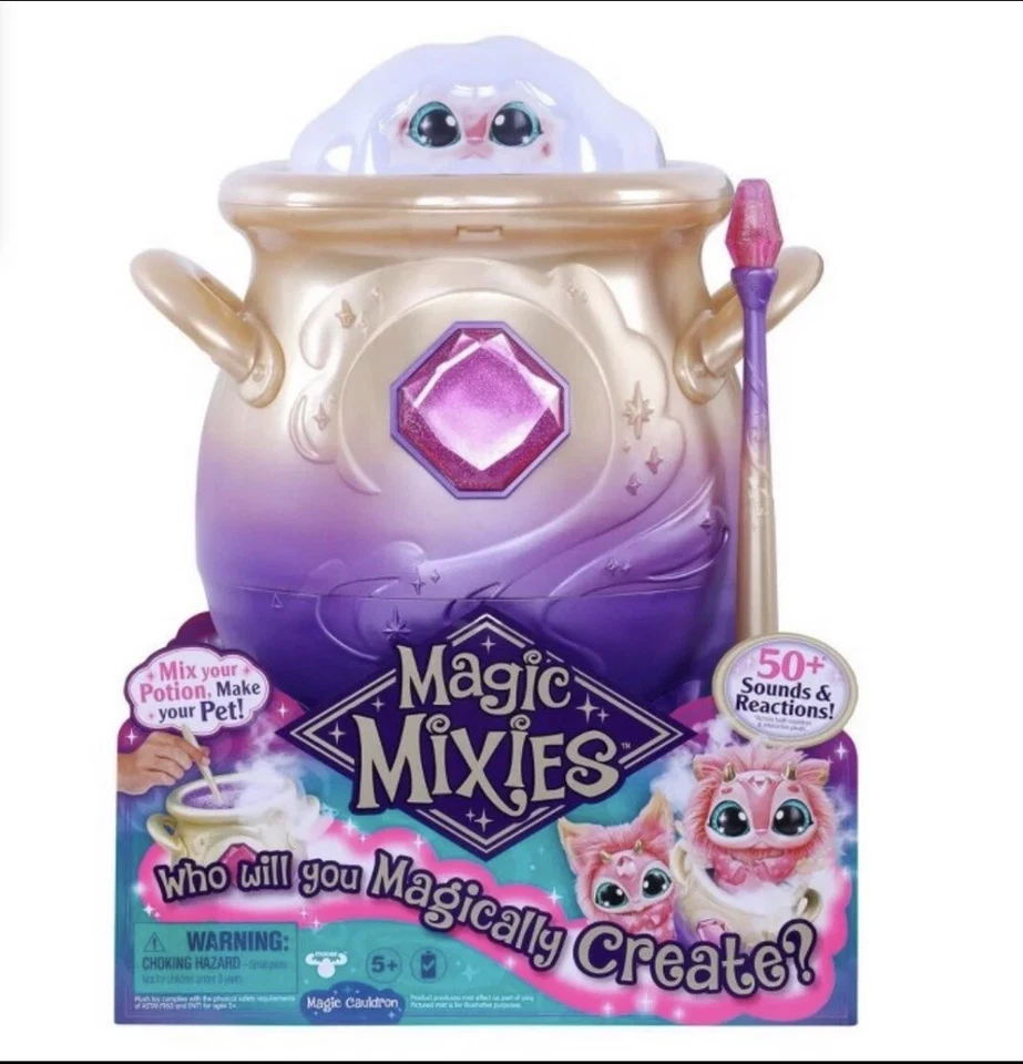 MAGIC MIXIES Caldeirão Mágico de Névoa Brinquedo Mixie de Pelúcia Rosa 50+ Sons NOVO - Imagem 1 de 1