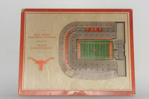 You The Fan 3D Wall Plaque ~ DKR-Texas Memorial Stadium Tx Longhorns ~ Used Cover