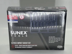 Sunex Tools 2653 1/2" Drive 14-Piece Impact Socket Set - NEW - Picture 1 of 2