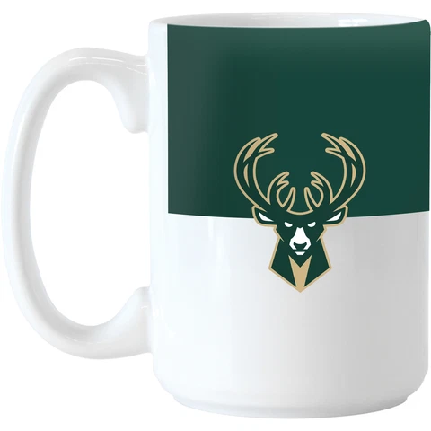 Milwaukee Bucks 15oz. Colorblock Mug Cover