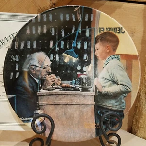 New Norman Rockwell The Jeweler Collectors Plate Knowles 1993 Swanky Barn - Picture 1 of 12