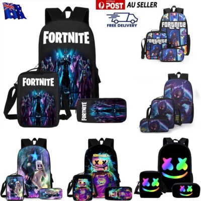 Kids Fortnite School Bag Suit Fortnite Backpack Crossboy Shoulder Bag Pen Bag AU - image 1 of 4