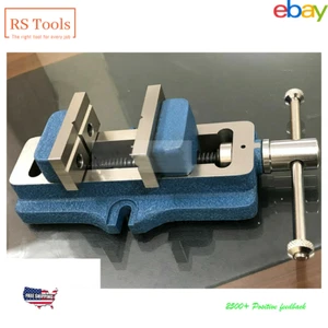 3" inch 75mm Self Centering Machine Vice Blue Type Vise Jaw Width USA RSTOOLS - Picture 1 of 24