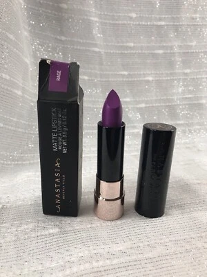 Anastasia Beverly Hills RAGE Purple Lipstick Matte Full Size NEW - Image 1 of 4