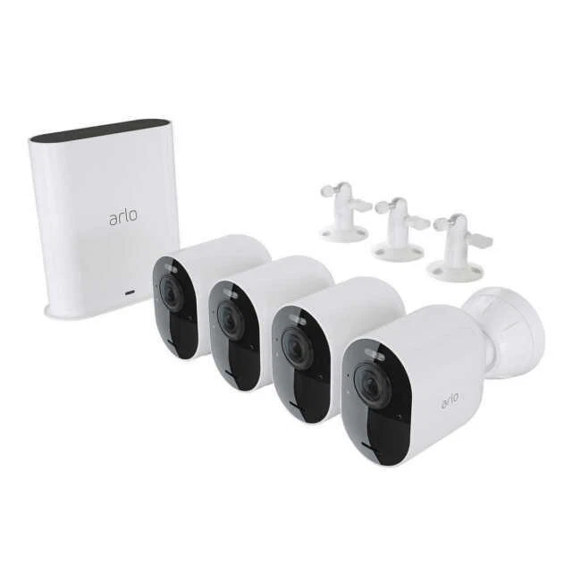 New Arlo Ultra 2 Spotlight 4K Camera Wire Free Security System 4 Cameras - White - Image 1 of 1