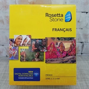 Rosetta Stone French Level's 1-5 w/ Digital Download Available New Sealed - Picture 1 of 4